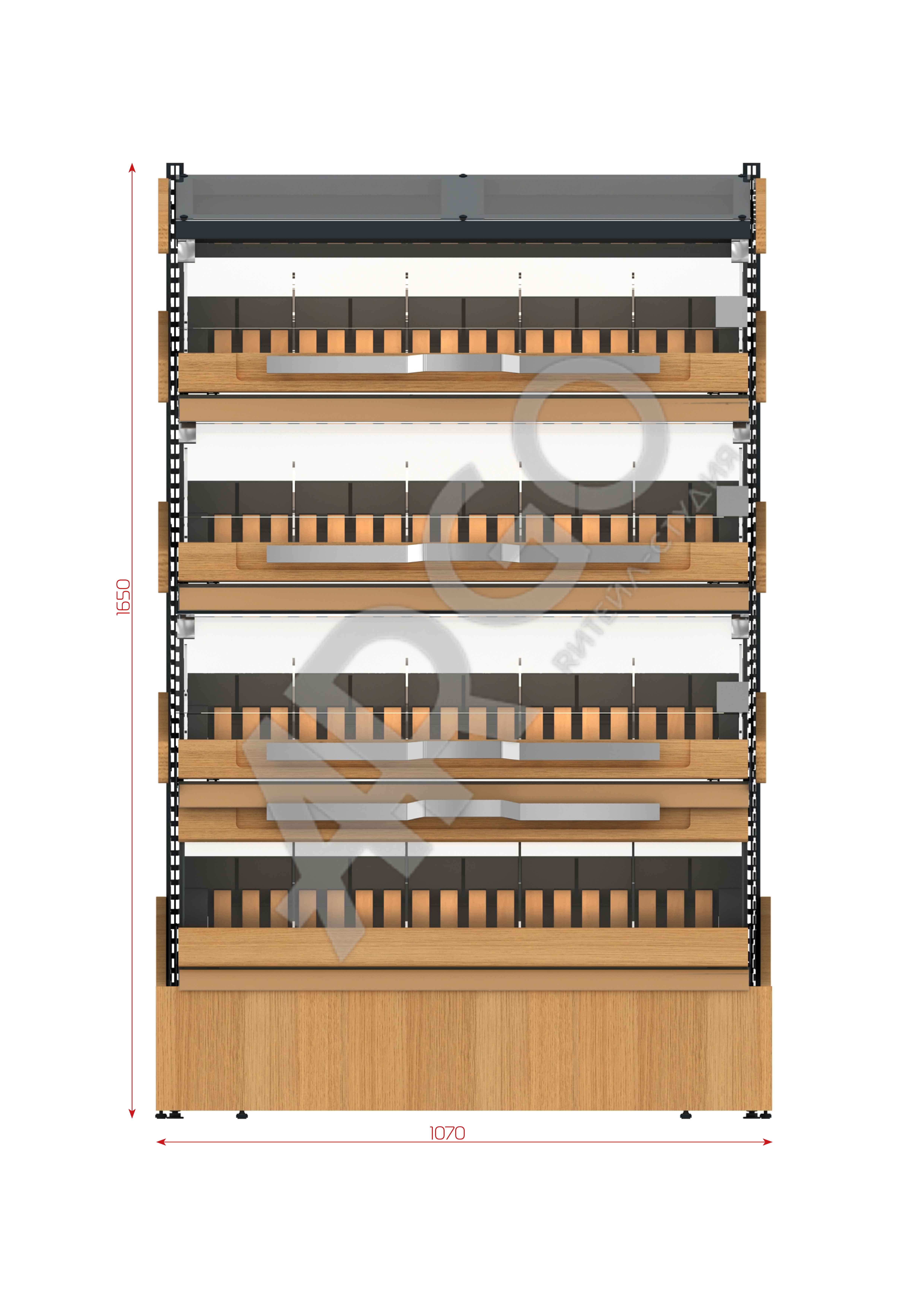 Вместительный хлебный стеллаж с грамотно продуманными габаритами, сделанный из надежных материалов (металлокаркас/лдсп/стекло) – необходимый предмет торговой мебели для демонстрации хлебных изделий