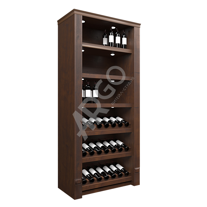 Стильный деревянный винный шкаф – незаменимый предмет мебели в любом элитном заведении общепита и спецмагазинах винной продукции 