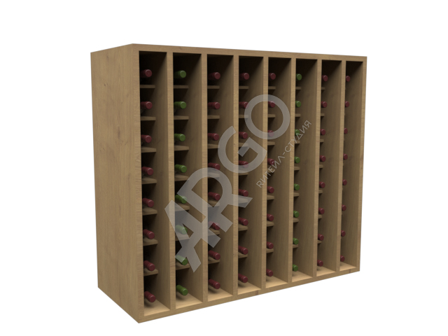 Пристенный винный шкаф с ячейками для хранения бутылок – это лаконичный и вместительный предмет мебели, обеспечивающий надежную сохранность продукции 